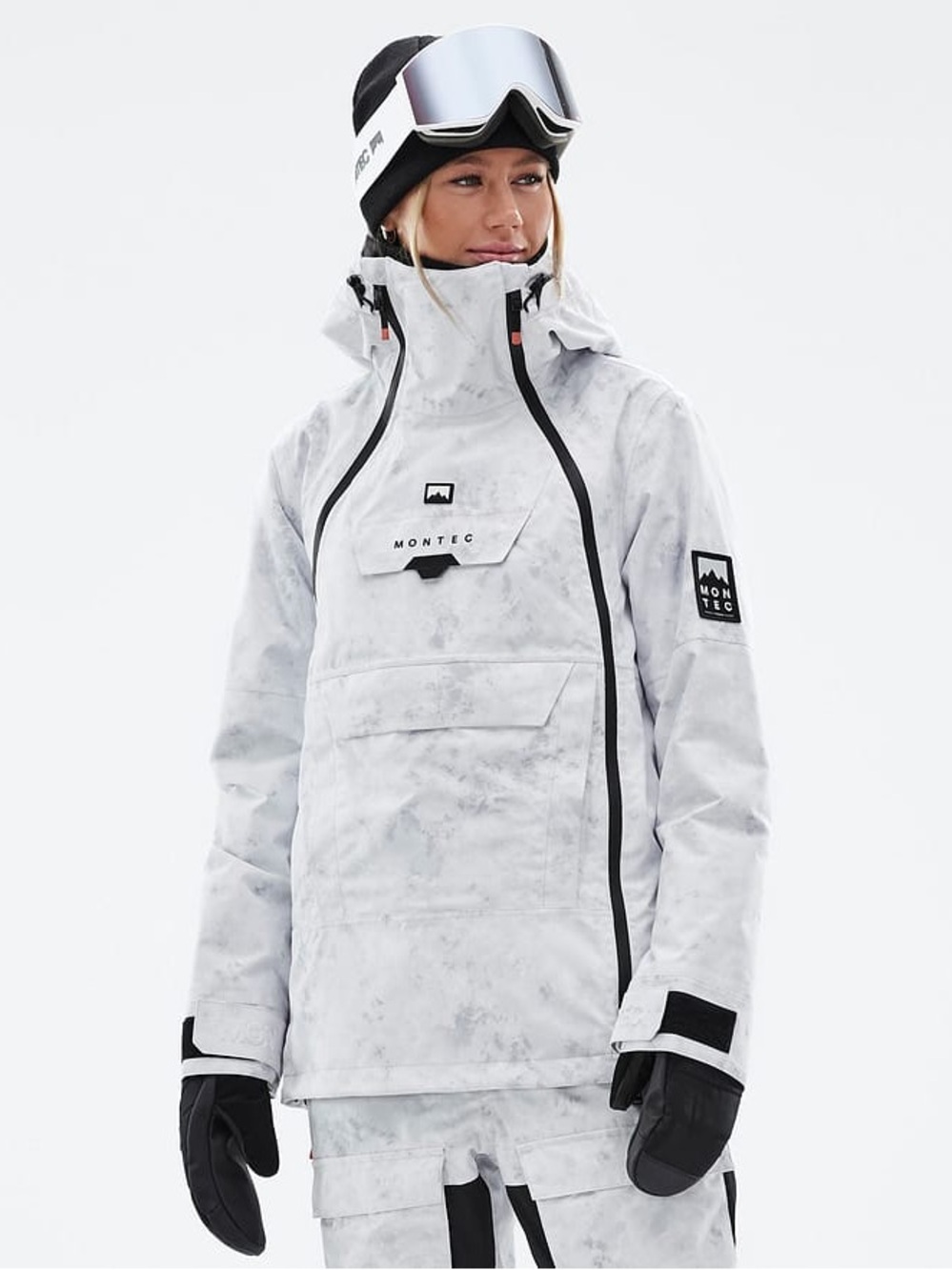 Montec Women's Doom W Snowboard Jacket Women White Tiedye Shell